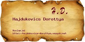 Hajdukovics Dorottya névjegykártya